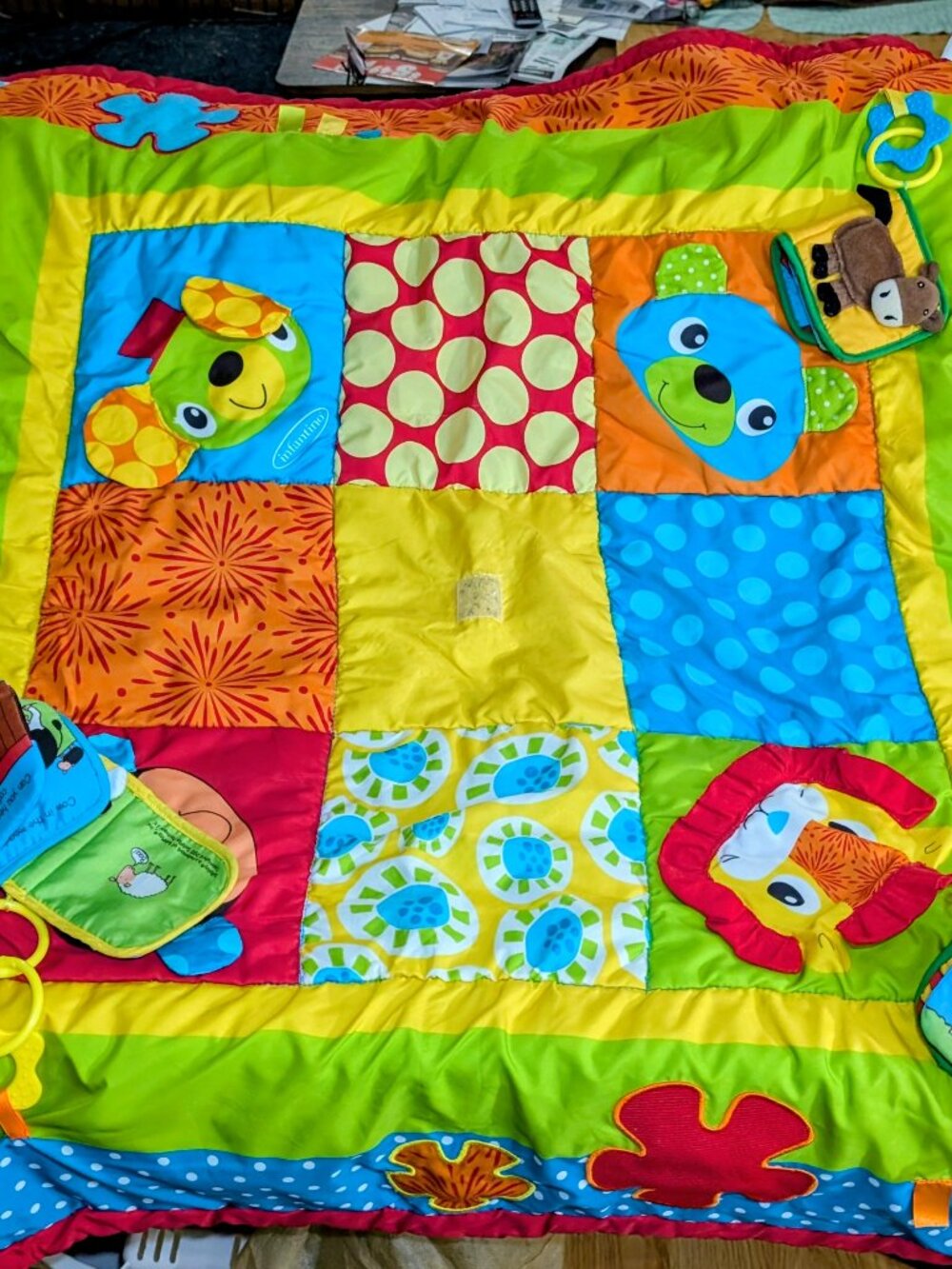 Baby Activity Play Mat - Green Multicolor Sensory Mat